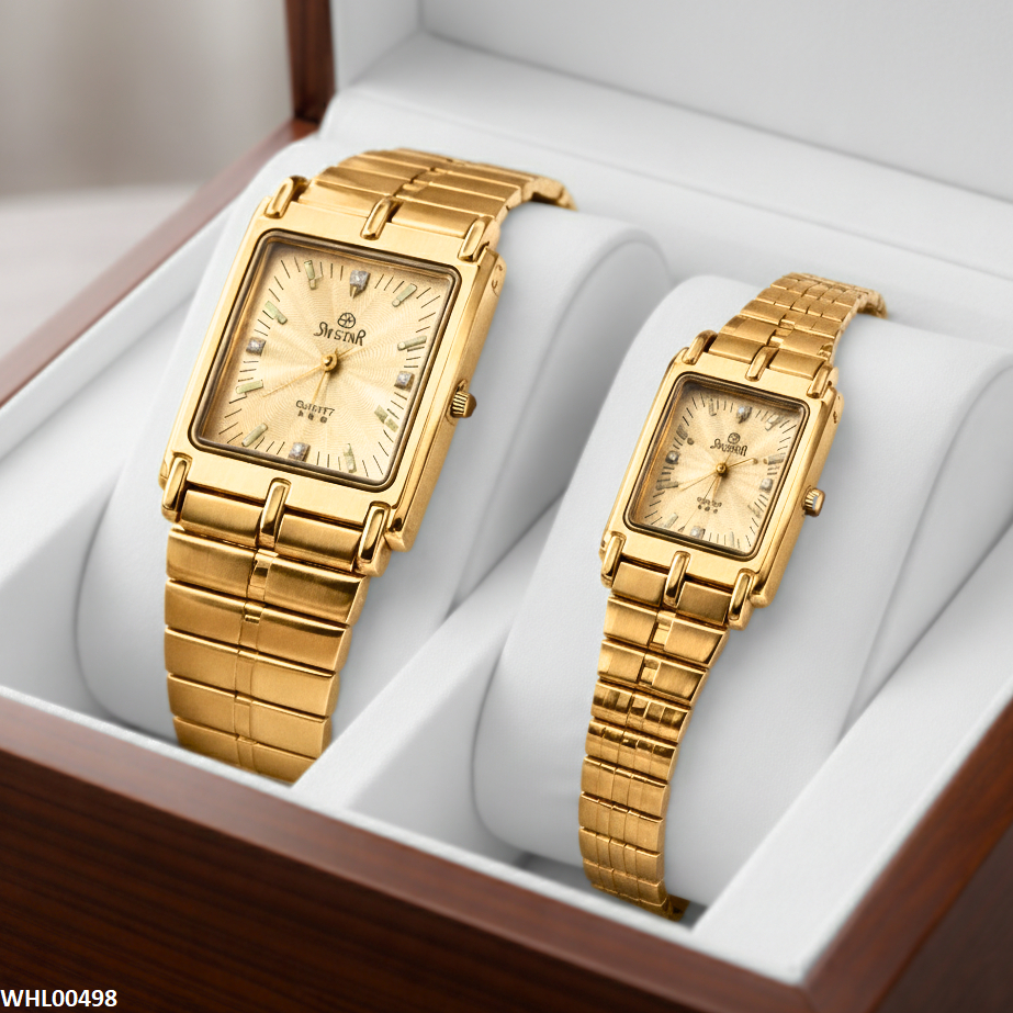 Zavin Golden Duo Couple Watch Set