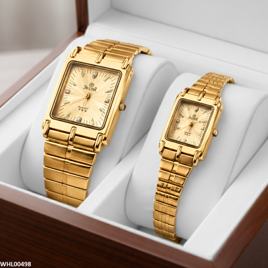 Zavin Golden Duo Couple Watch Set