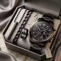 Zavin Noir Gold Couple Watch Set